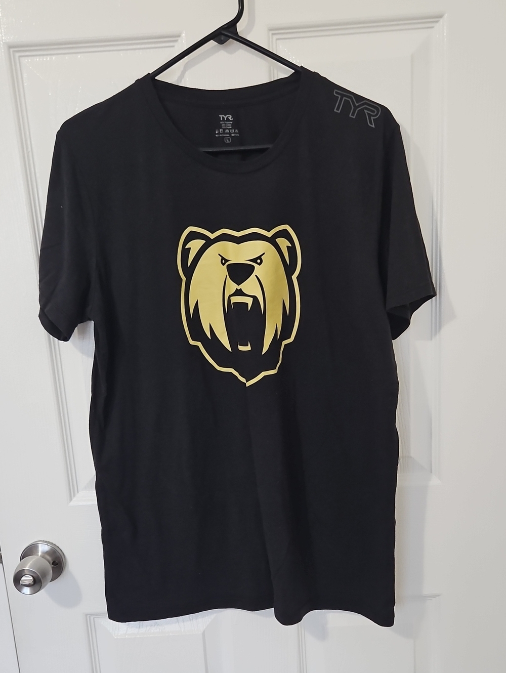 TYR Oliver Bearman F1 "Bear Essentials" Logo Tee Black Gold Size L